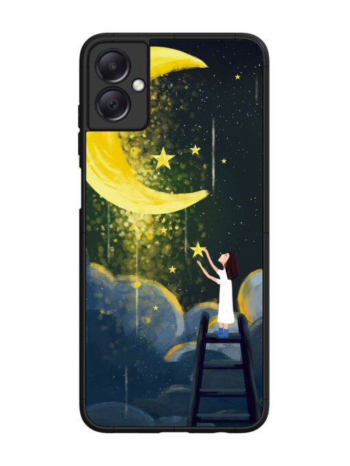 Moonlight Healing Night Illustration Glossy Metal TPU Phone Cover for Samsung Galaxy A05 Zapvi