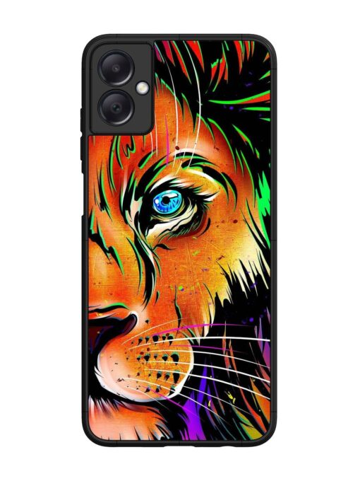 Colorful Lion Design Glossy Metal TPU Phone Cover for Samsung Galaxy A05 Zapvi