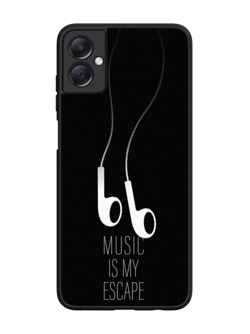 Music Is My Escape Glossy Metal Phone Cover for Samsung Galaxy A05