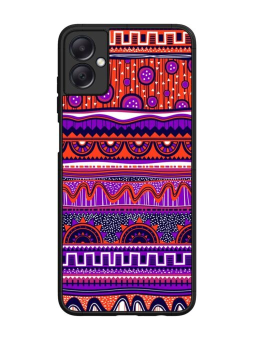 Ethnic Seamless Pattern Glossy Metal TPU Phone Cover for Samsung Galaxy A05