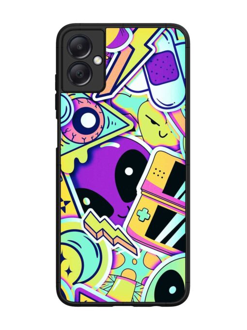 Scratch Art Glossy Metal Phone Cover for Samsung Galaxy A05