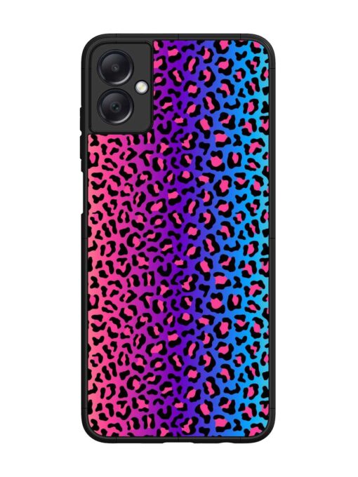 Colorful Leopard Seamless Glossy Metal Phone Cover for Samsung Galaxy A05 Zapvi