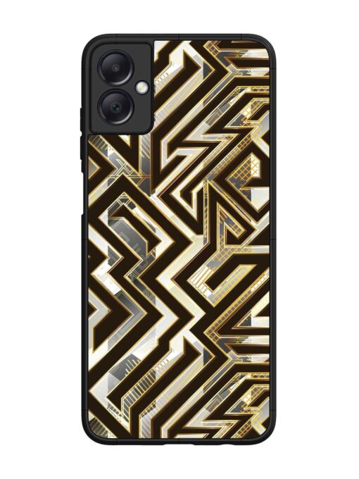 Technology Geometric Seamless Glossy Metal Phone Cover for Samsung Galaxy A05 Zapvi