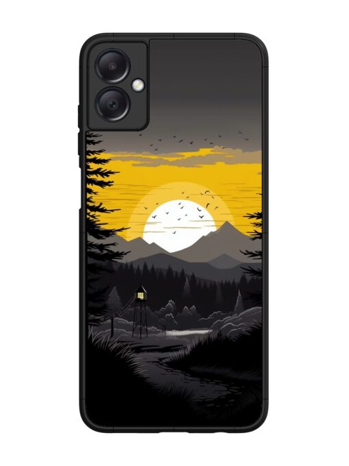 Sunset Vector Glossy Metal Phone Cover for Samsung Galaxy A05 Zapvi