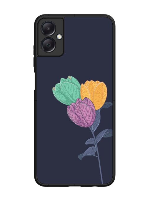 Flower Vector Glossy Metal Phone Cover for Samsung Galaxy A05 Zapvi