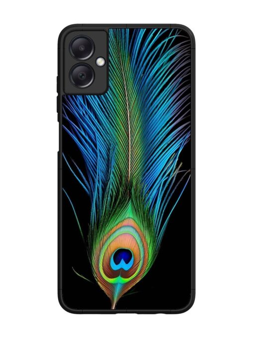 Peacock Feather Glossy Metal TPU Phone Cover for Samsung Galaxy A05 Zapvi