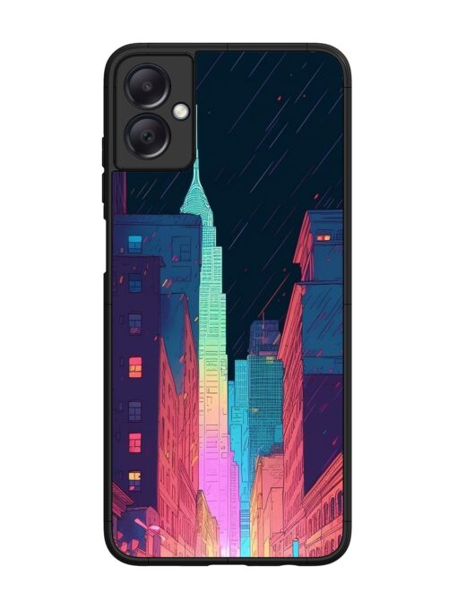 Minimal City Art Glossy Metal Phone Cover for Samsung Galaxy A05 Zapvi