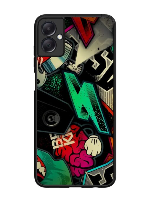 Graffiti Art Glossy Metal Phone Cover for Samsung Galaxy A05