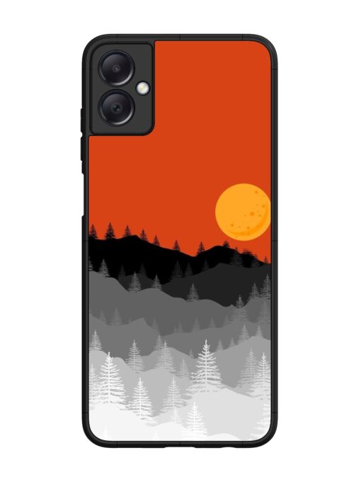 Mountain Lofi Sun Glossy Metal Phone Cover for Samsung Galaxy A05