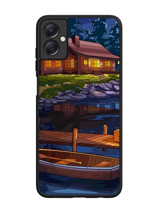 Village Night Scene Glossy Metal Phone Cover for Samsung Galaxy A05 Zapvi