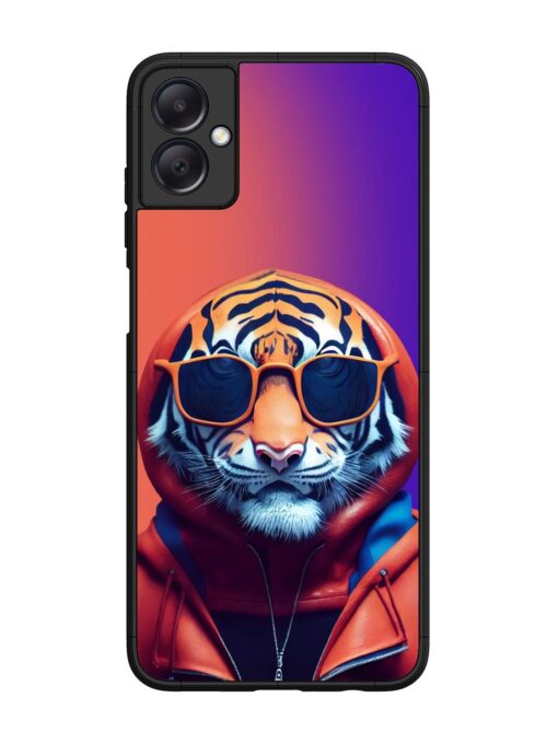 Tiger Animation Glossy Metal Phone Cover for Samsung Galaxy A05 Zapvi