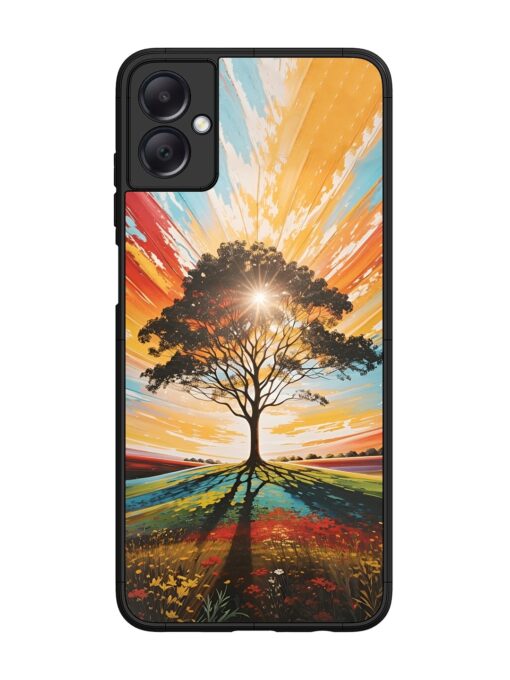 Abstract Tree Colorful Art Glossy Metal Phone Cover for Samsung Galaxy A05 Zapvi