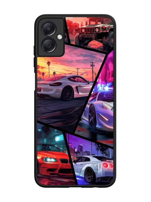 Ride In Pixels Glossy Metal Phone Cover for Samsung Galaxy A05 Zapvi