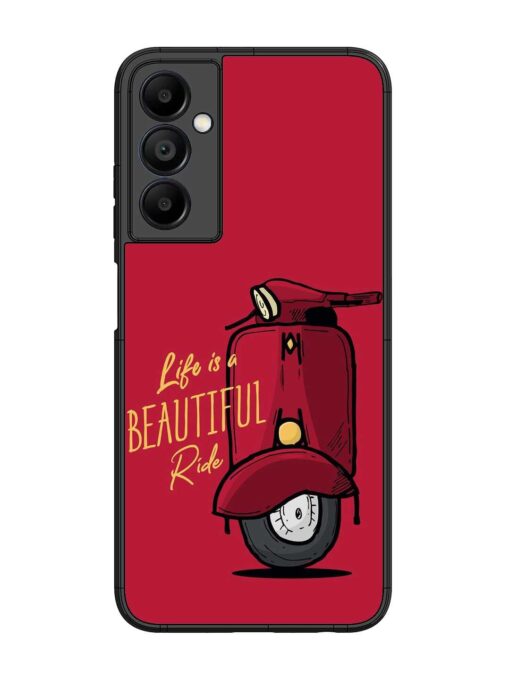 Life Is Beautiful Rides Glossy Metal Phone Cover for Samsung Galaxy A05S Zapvi