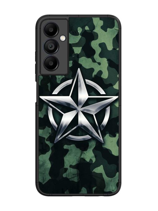 Indian Army Star Design Glossy Metal Phone Cover for Samsung Galaxy A05S Zapvi