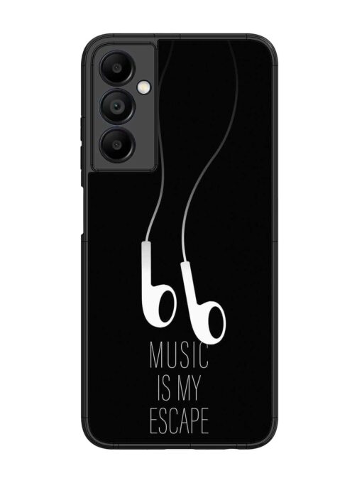 Music Is My Escape Glossy Metal Phone Cover for Samsung Galaxy A05S