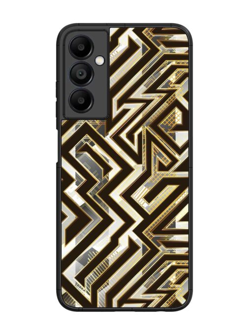 Technology Geometric Seamless Glossy Metal Phone Cover for Samsung Galaxy A05S Zapvi