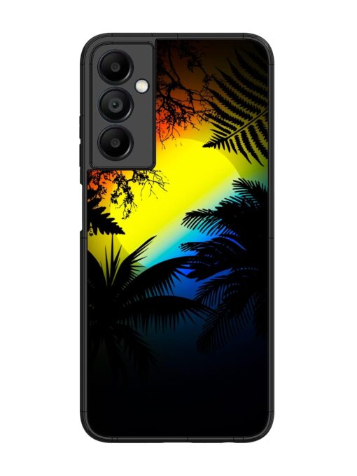 Colorful Sunset With Palm Trees Glossy Metal Phone Cover for Samsung Galaxy A05S Zapvi