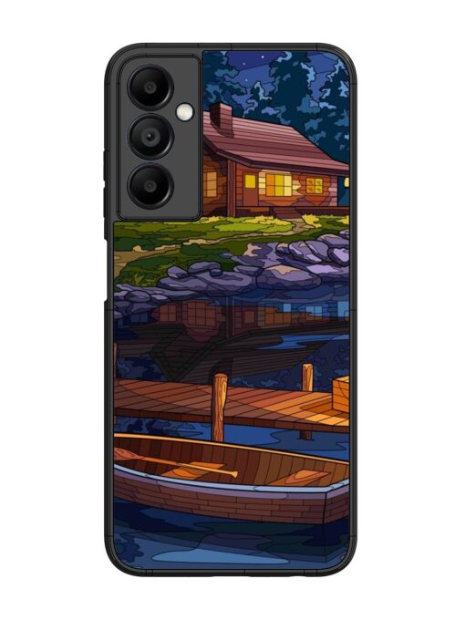 Village Night Scene Glossy Metal Phone Cover for Samsung Galaxy A05S Zapvi