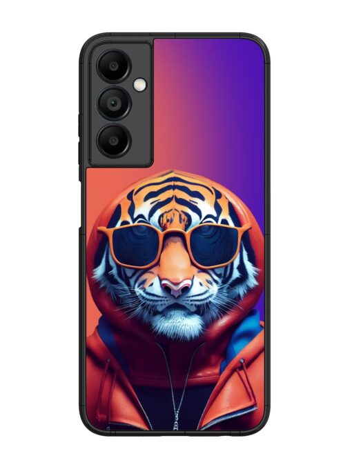 Tiger Animation Glossy Metal Phone Cover for Samsung Galaxy A05S