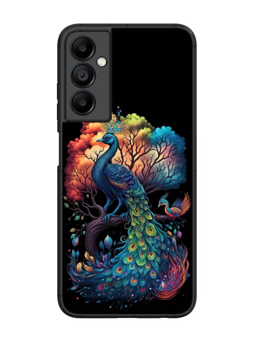 Peacock Tree Art Glossy Metal Phone Cover for Samsung Galaxy A05S