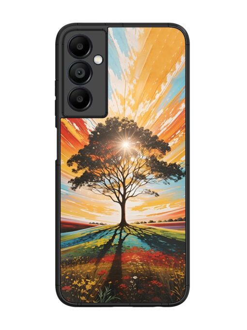 Abstract Tree Colorful Art Glossy Metal Phone Cover for Samsung Galaxy A05S