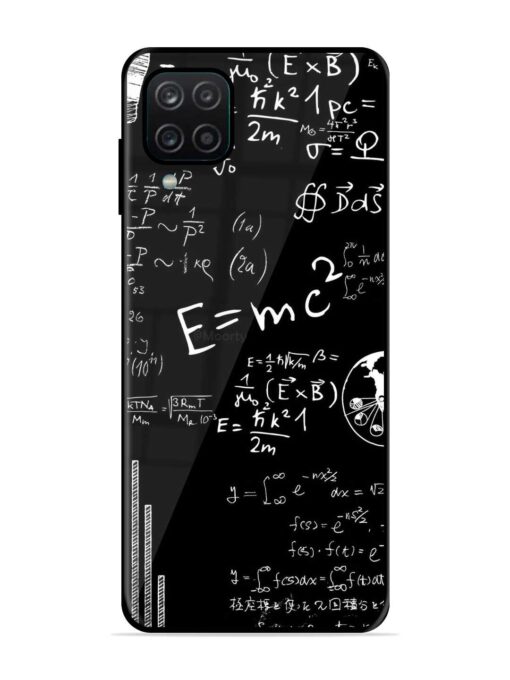 E=Mc2 Mass?Energy Equivalence Glossy Metal Phone Cover for Samsung Galaxy A12 Zapvi