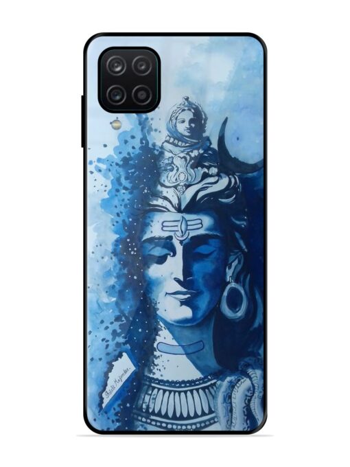 Shiv Art Glossy Metal Phone Cover for Samsung Galaxy A12 Zapvi