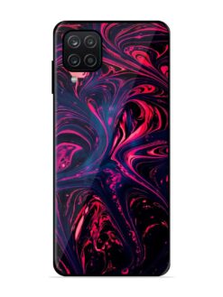 Abstract Background Glossy Metal Phone Cover for Samsung Galaxy A12