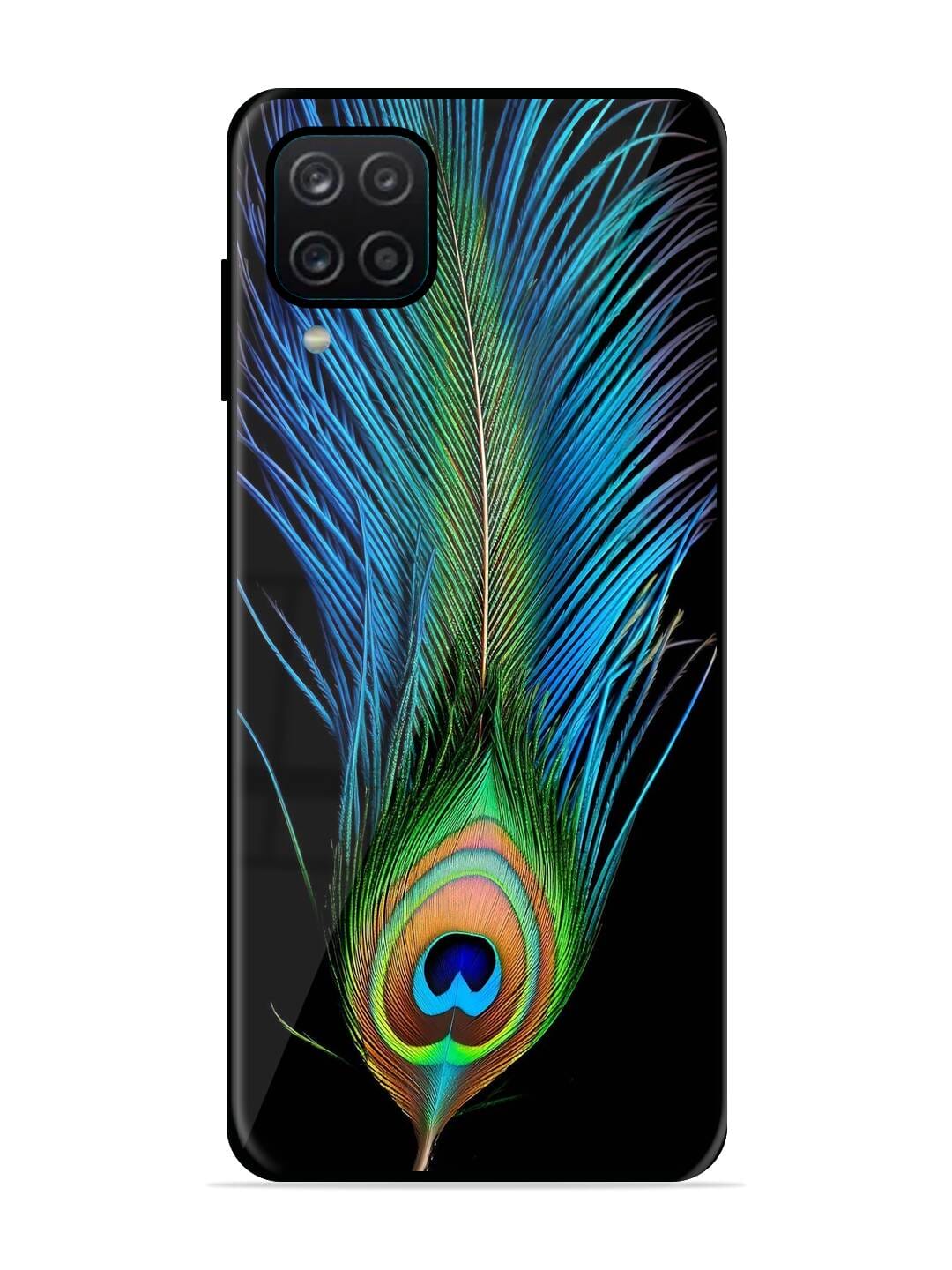 Buy Peacock Feather Glossy Metal TPU Phone Cover for Samsung Galaxy A12 at  249 Only Zapvi