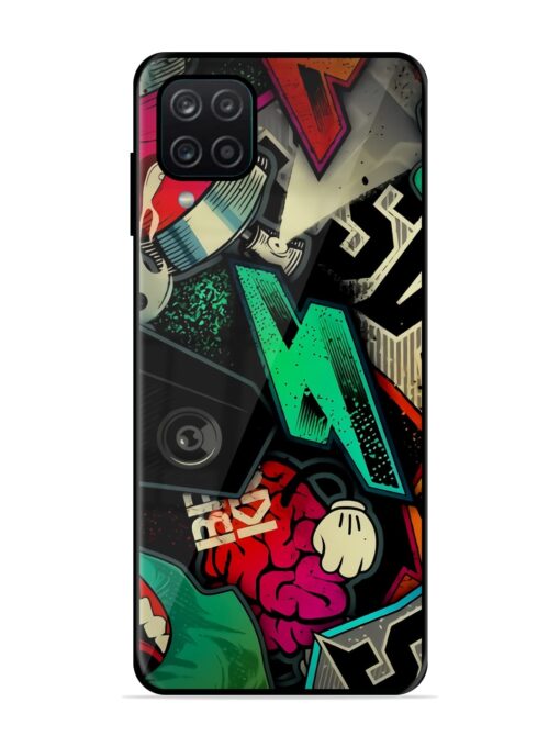 Graffiti Art Glossy Metal Phone Cover for Samsung Galaxy A12 Zapvi