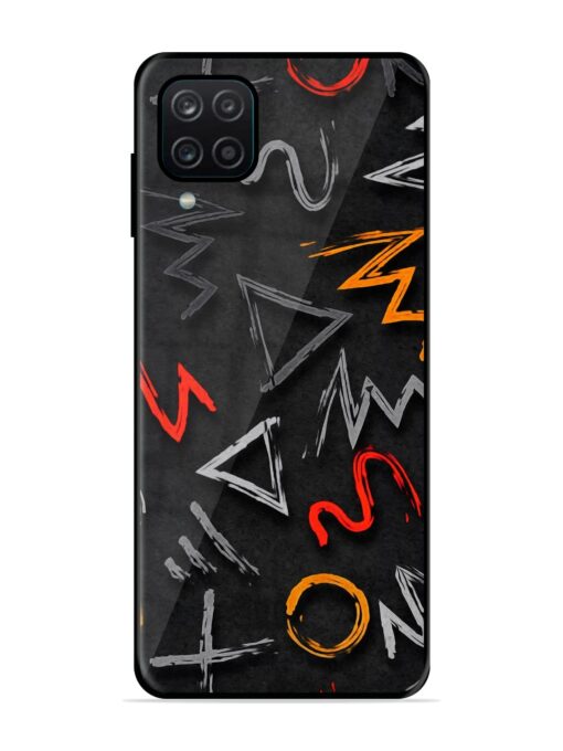 Grungy Graffiti Glossy Metal Phone Cover for Samsung Galaxy A12 Zapvi