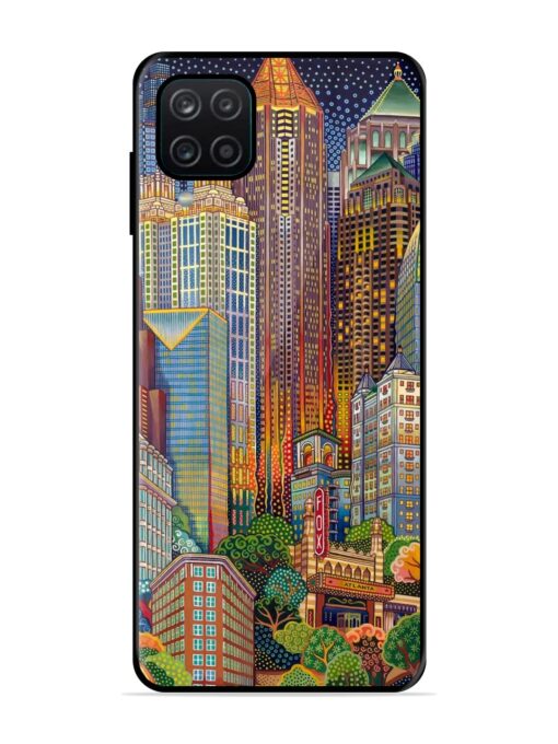 Cityscapes Art Glossy Metal Phone Cover for Samsung Galaxy A12 Zapvi