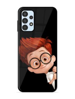 Smart Boy Cartoon Glossy Metal Phone Cover for Samsung Galaxy A13