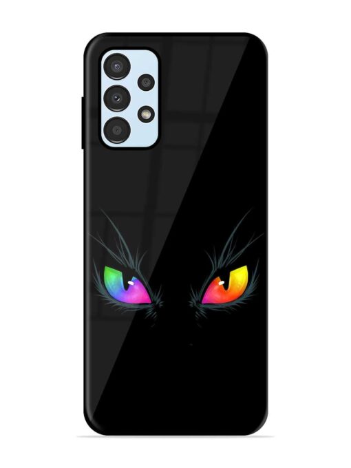 Cat Eyes Glossy Metal Phone Cover for Samsung Galaxy A13 Zapvi