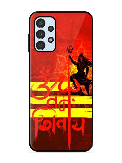 Illustration Lord Shiva Glossy Metal TPU Phone Cover for Samsung Galaxy A13 Zapvi