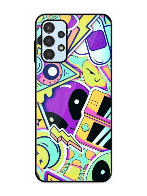 Scratch Art Glossy Metal Phone Cover for Samsung Galaxy A13 Zapvi