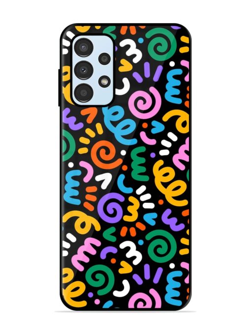 Colorful Seamless Vector Glossy Metal Phone Cover for Samsung Galaxy A13 Zapvi