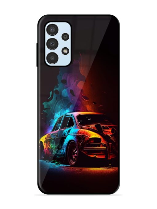 High Classic Car Art Glossy Metal Phone Cover for Samsung Galaxy A13 Zapvi