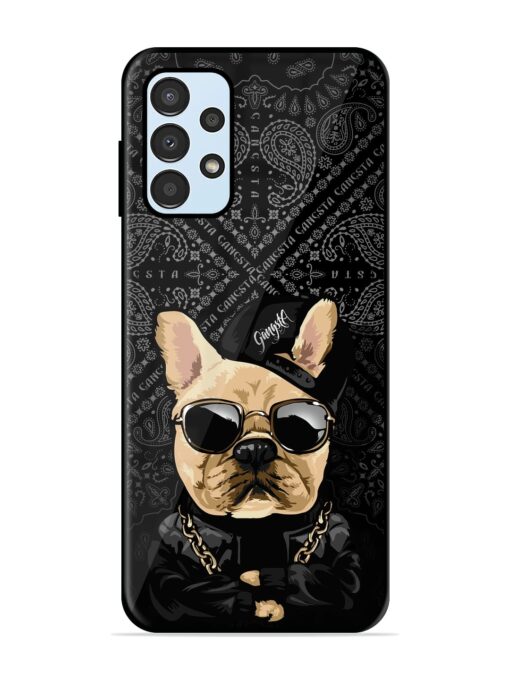 Gangsta Cool Sunmetales Dog Glossy Metal Phone Cover for Samsung Galaxy A13 Zapvi