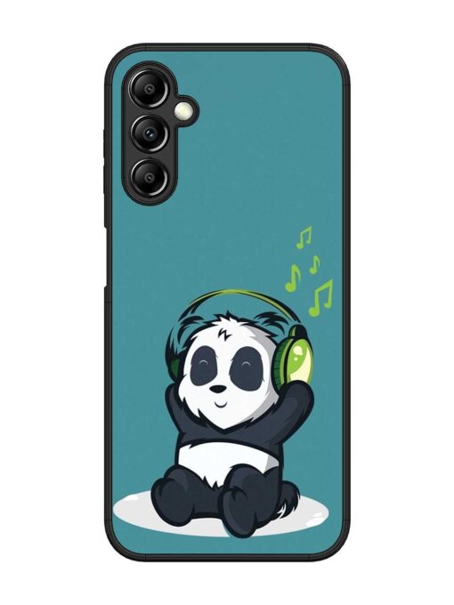 Music Panda Glossy Metal Phone Cover for Samsung Galaxy A14 (5G) Zapvi