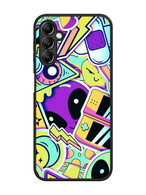 Scratch Art Glossy Metal Phone Cover for Samsung Galaxy A14 (5G) Zapvi