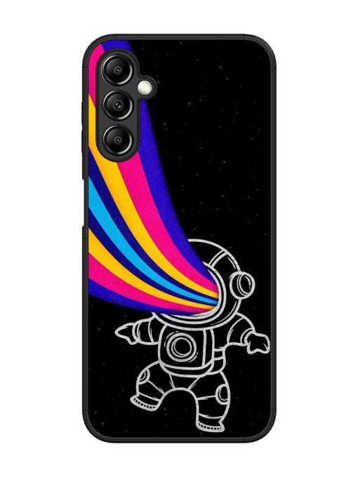 Astronaut Glossy Metal TPU Phone Cover for Samsung Galaxy A14 (5G)