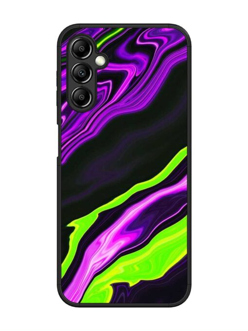 Bright Fluid Violet Glossy Metal Phone Cover for Samsung Galaxy A14 (5G) Zapvi