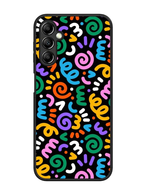 Colorful Seamless Vector Glossy Metal Phone Cover for Samsung Galaxy A14 (5G) Zapvi