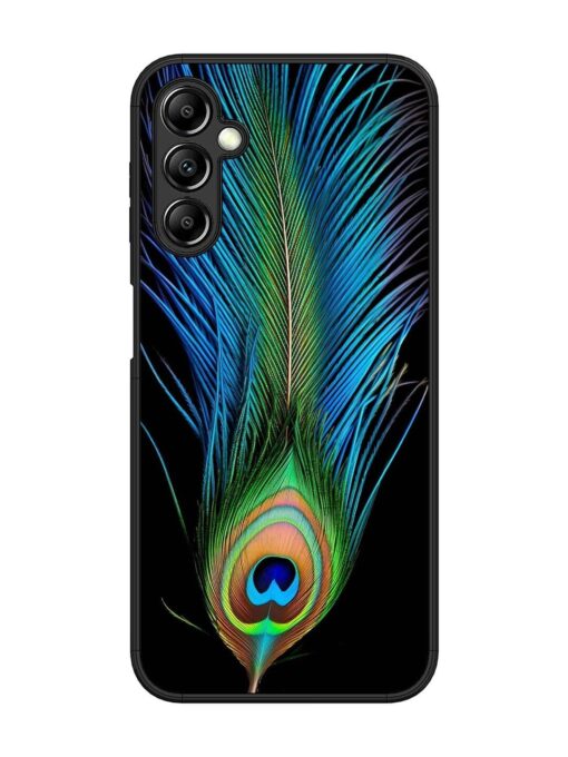 Peacock Feather Glossy Metal TPU Phone Cover for Samsung Galaxy A14 (5G) Zapvi