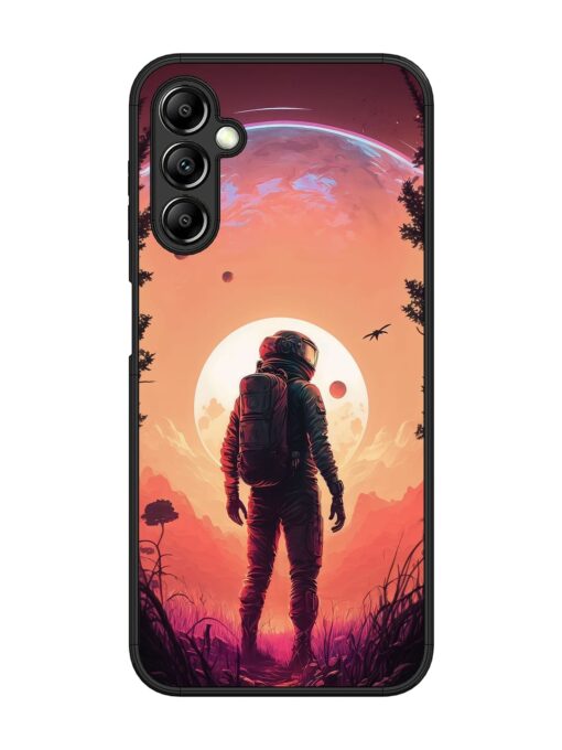 Red Sky At Morning Glossy Metal Phone Cover for Samsung Galaxy A14 (5G) Zapvi