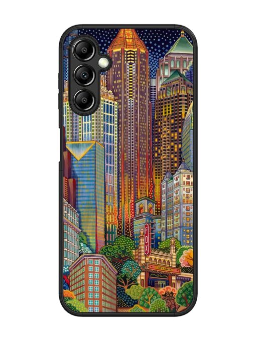 Cityscapes Art Glossy Metal Phone Cover for Samsung Galaxy A14 (5G) Zapvi