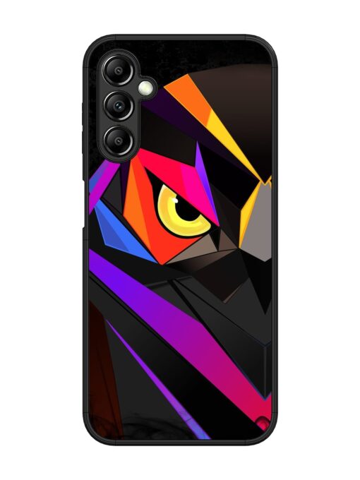 Wpap Owl Glossy Metal Phone Cover for Samsung Galaxy A14 (5G) Zapvi