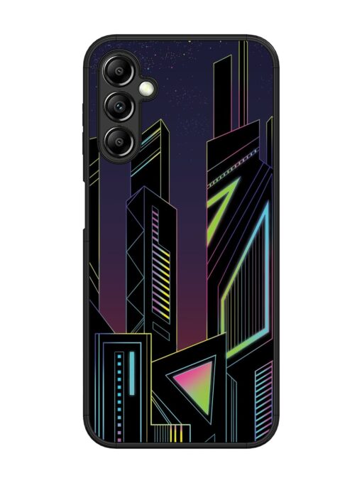 Neon Dreamscape Glossy Metal Phone Cover for Samsung Galaxy A14 (5G) Zapvi